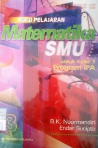 Image of Matematika SMU untuk kelas 3 Program IPA